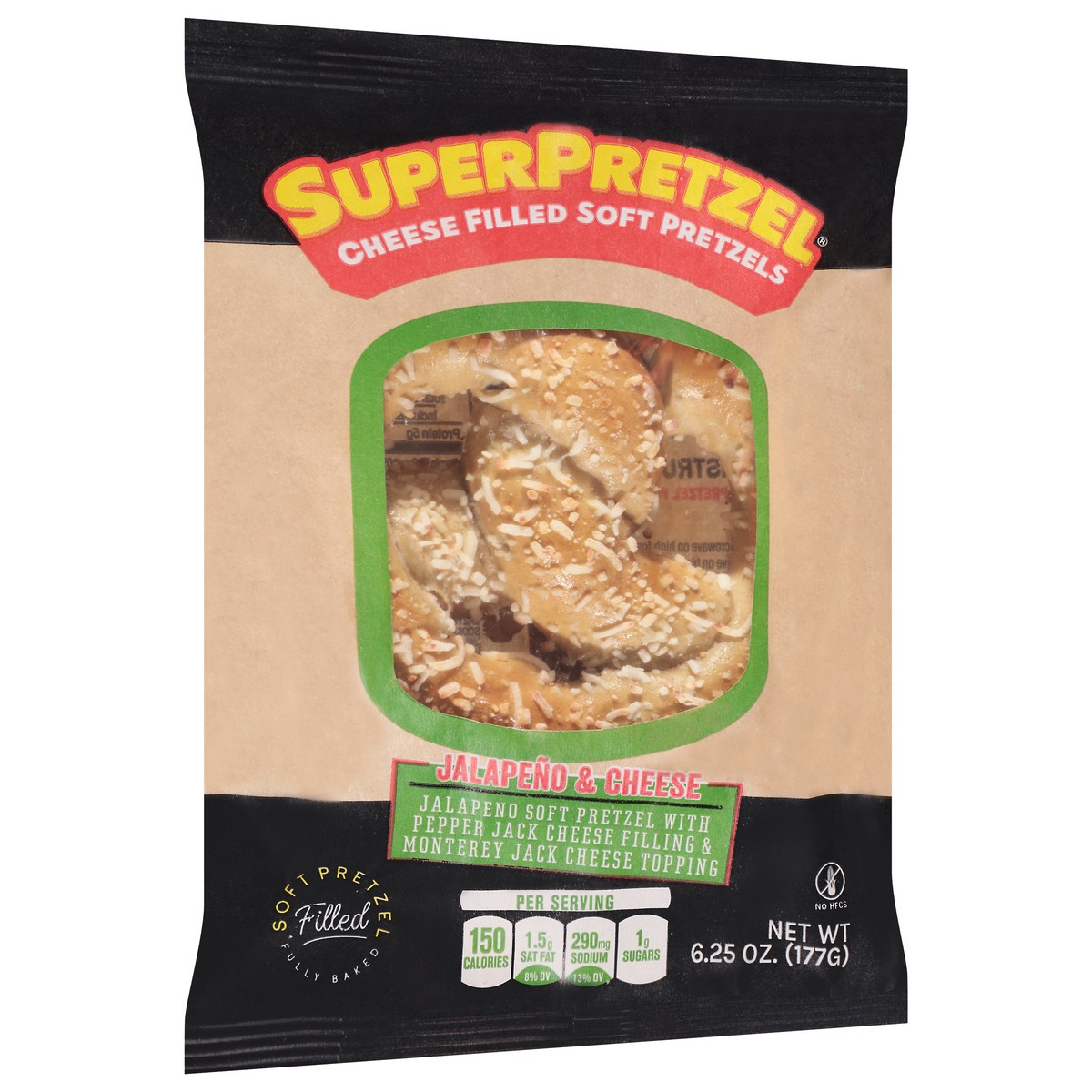 slide 10 of 14, SuperPretzel Jalapeno & Cheese Pretzels 6.25 oz, 6.25 oz