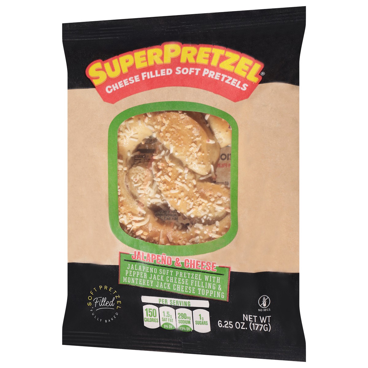 slide 11 of 14, SuperPretzel Jalapeno & Cheese Pretzels 6.25 oz, 6.25 oz