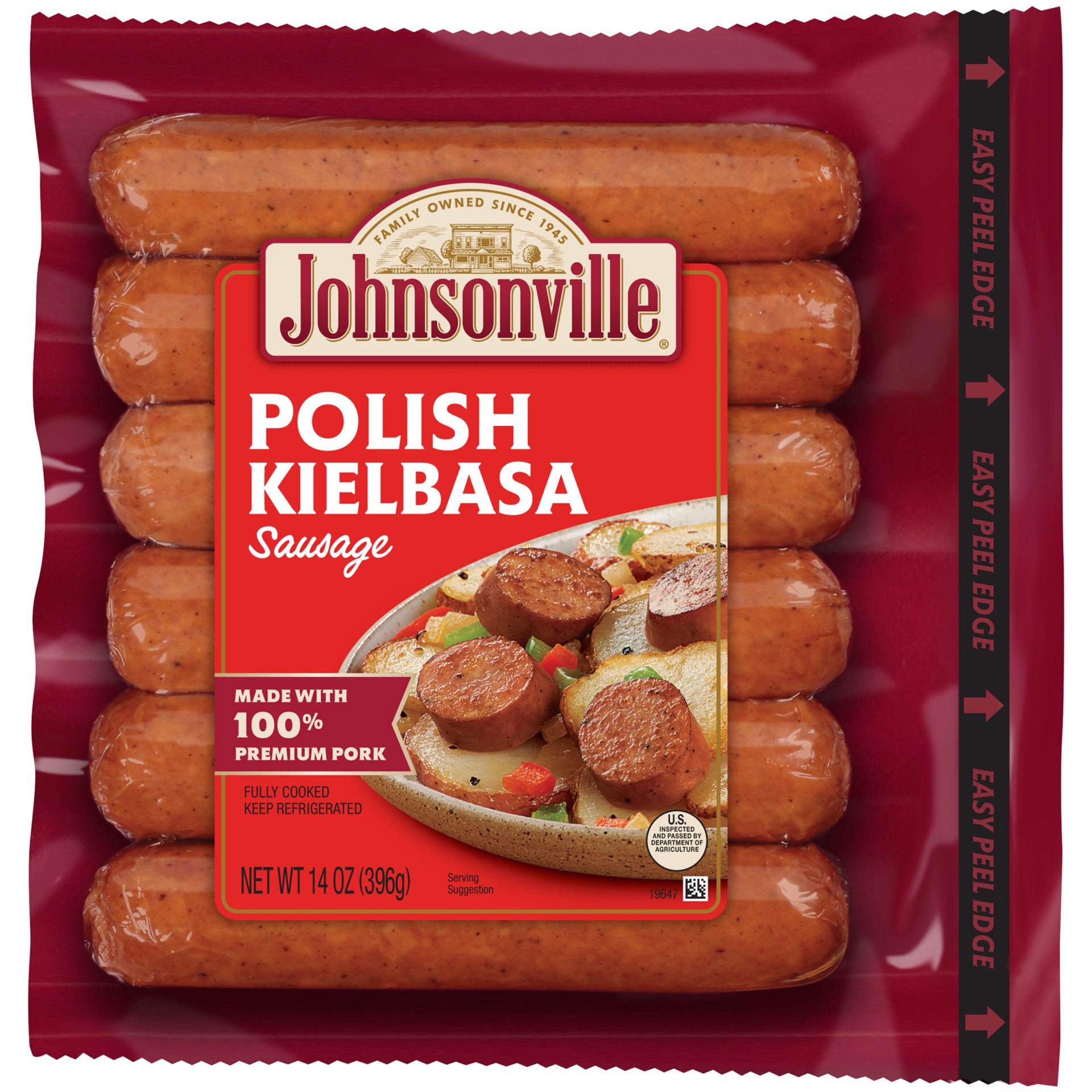 slide 3 of 10, Johnsonville Polish Kielbasa Smoked Sausage, 6 Count, 14 oz, 14 oz