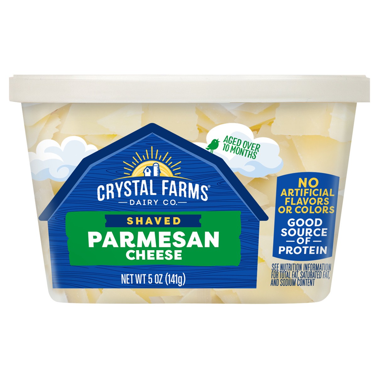 slide 1 of 3, Crystal Farms Parmesan Shaved Cheese, 5 oz