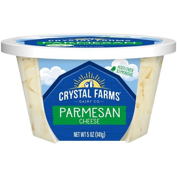 slide 1 of 1, Crystal Farms Shaved Wisconsin Parmesan Cheese Cup, 5 oz