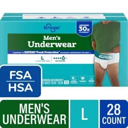 Kroger® Adult Incontinence Underwear for Men Maximum Absorbency Large, 28 count