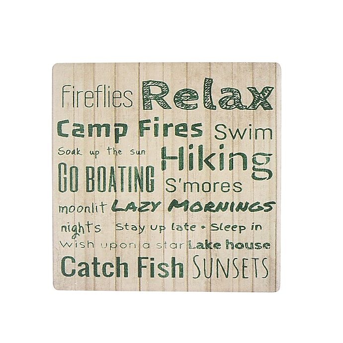 slide 1 of 1, Thirstystone Occasions Camp Fires Square Coaster, 1 ct