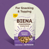 slide 5 of 16, Biena Rockin' Ranch Chickpea Snacks 5 oz, 5 oz