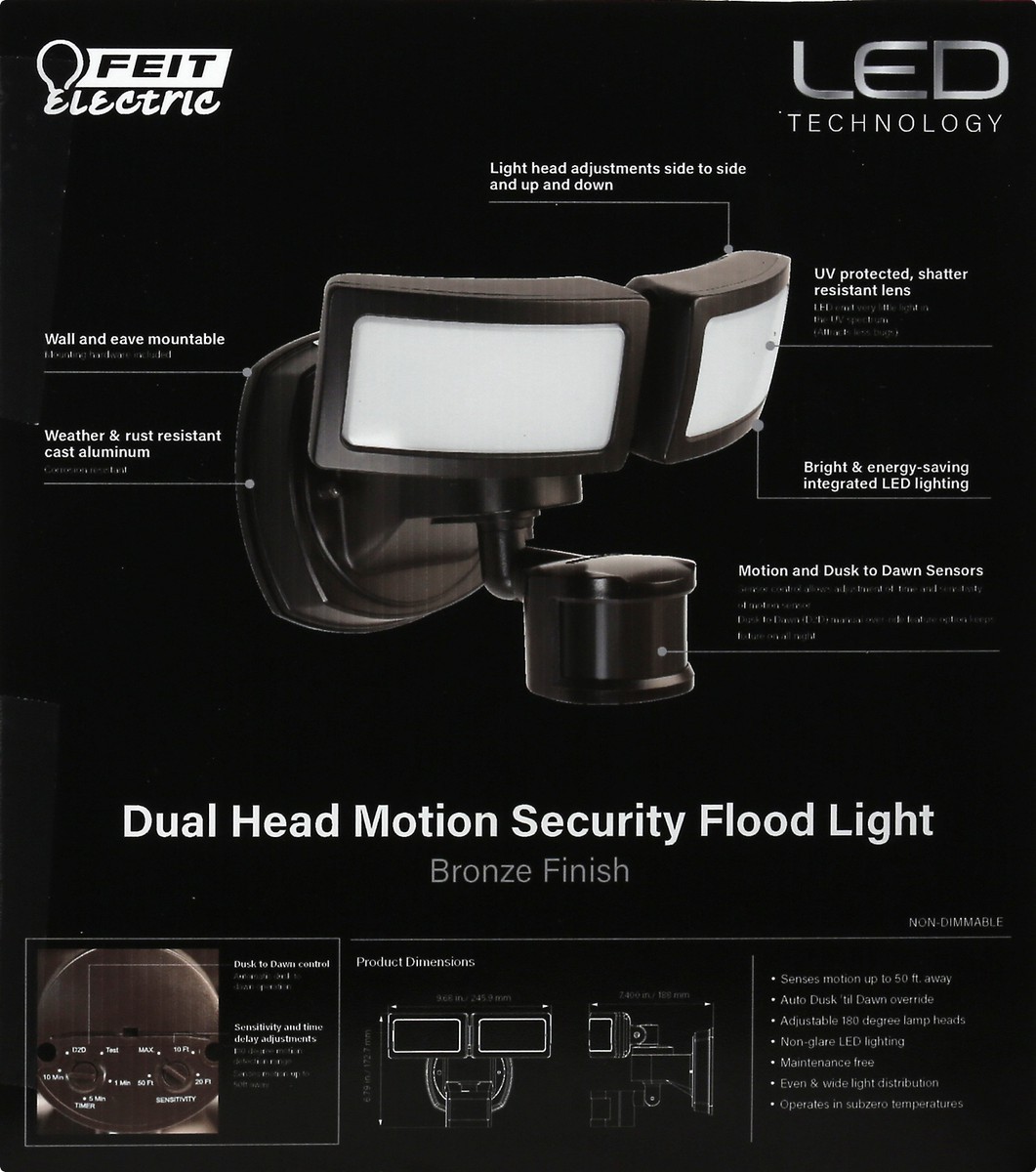 slide 4 of 8, Feit Electric Security Flood Light 1 ea, 1 ct