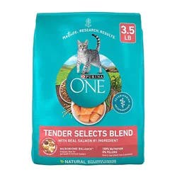 Purina One Tender Selects Salmon Dry Cat Food - 3.5 Lbs