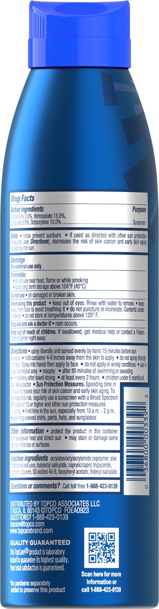 slide 5 of 14, TopCare Everyday Broad Spectrum SPF 100 Continuous Spray Sport Sunscreen 5.5 oz, 5.5 oz