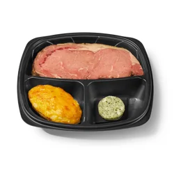 Hy-Vee Prime Rib With Twice Baked Potato (Heat & Eat)
