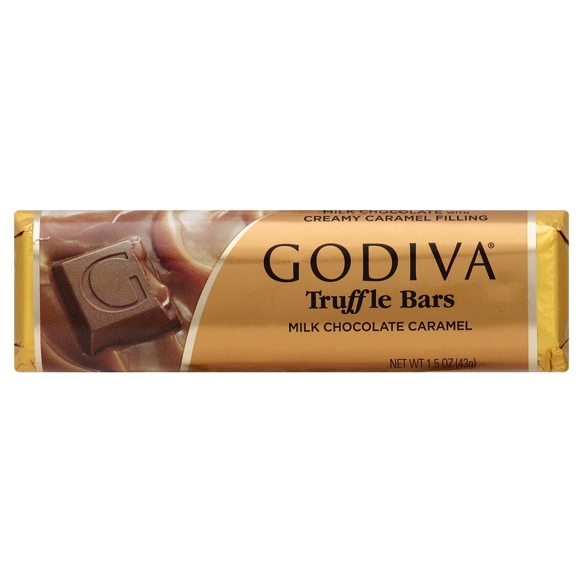 slide 4 of 6, Godiva Milk Chocolate Caramel Truffle Bar, 1.5 oz