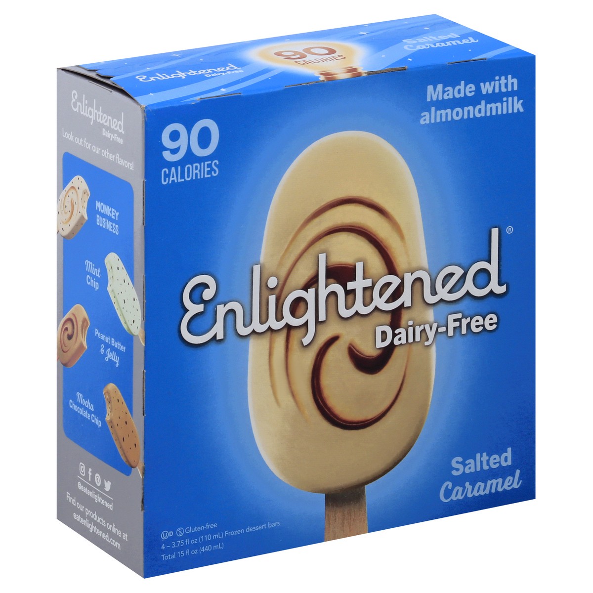 slide 4 of 5, ENLIGHTENED Dessert Bars 4 ea, 4 ct; 3.75 fl oz