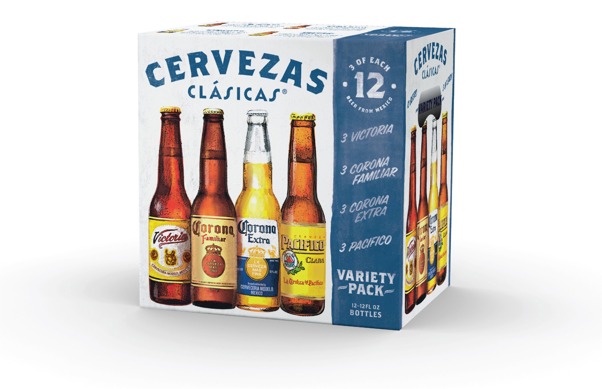 slide 2 of 3, Cervezas Clasicas Mexican Import Beer, 12 oz