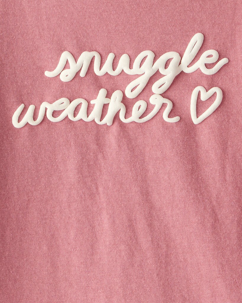 slide 3 of 3, Carter's Toddler Girl Snuggle Weather Long-Sleeve Graphic Tee - Pink Blush 5T, 1 ct