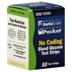 Prodigy Auto Code No Coding Blood Glucose Test Strip