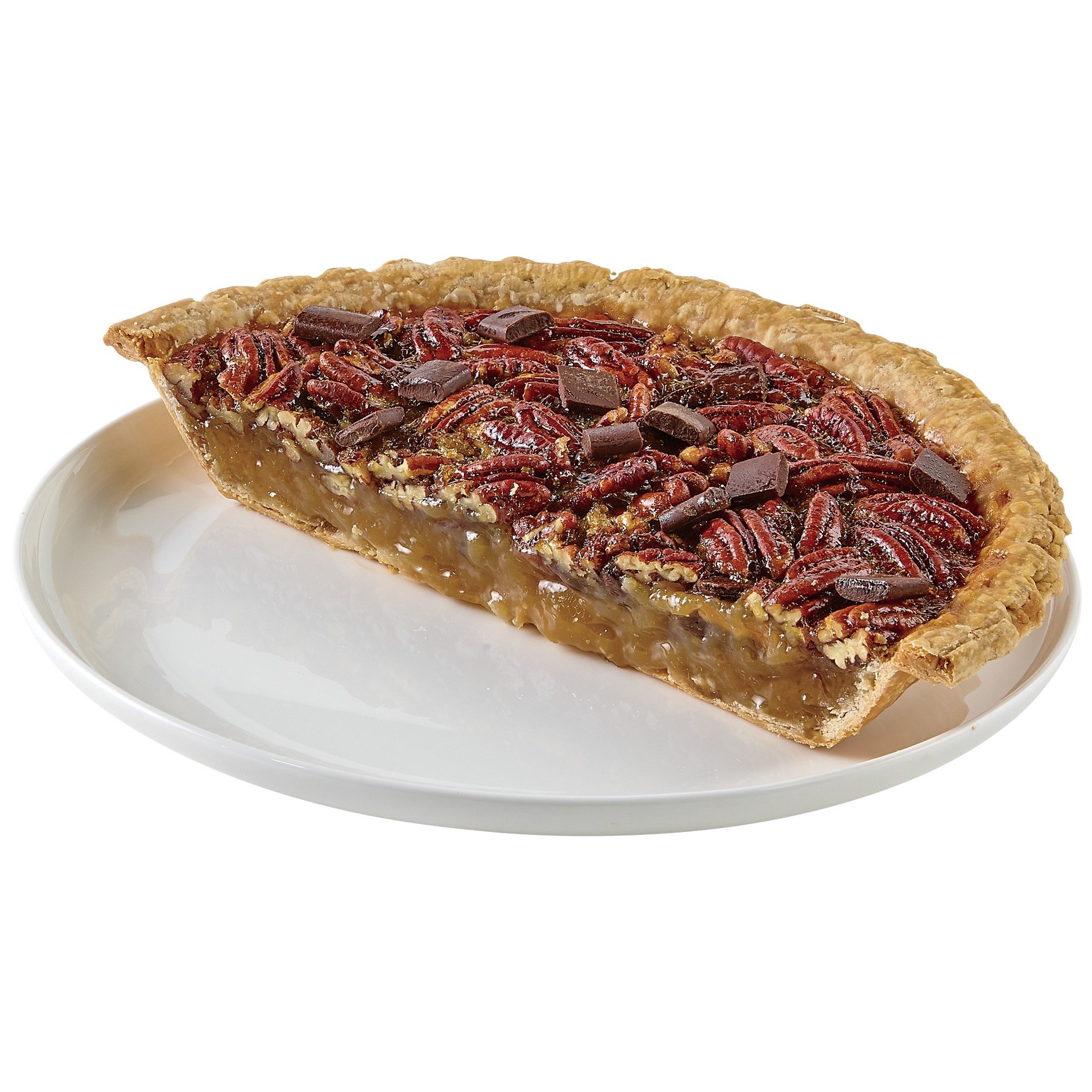 slide 1 of 1, H-E-B Bakery Gourmet Half Chocolate Pecan Pie, 1 ct