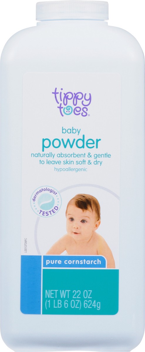 slide 6 of 13, Tippy Toes Pure Cornstarch Baby Powder 22 oz, 22 oz