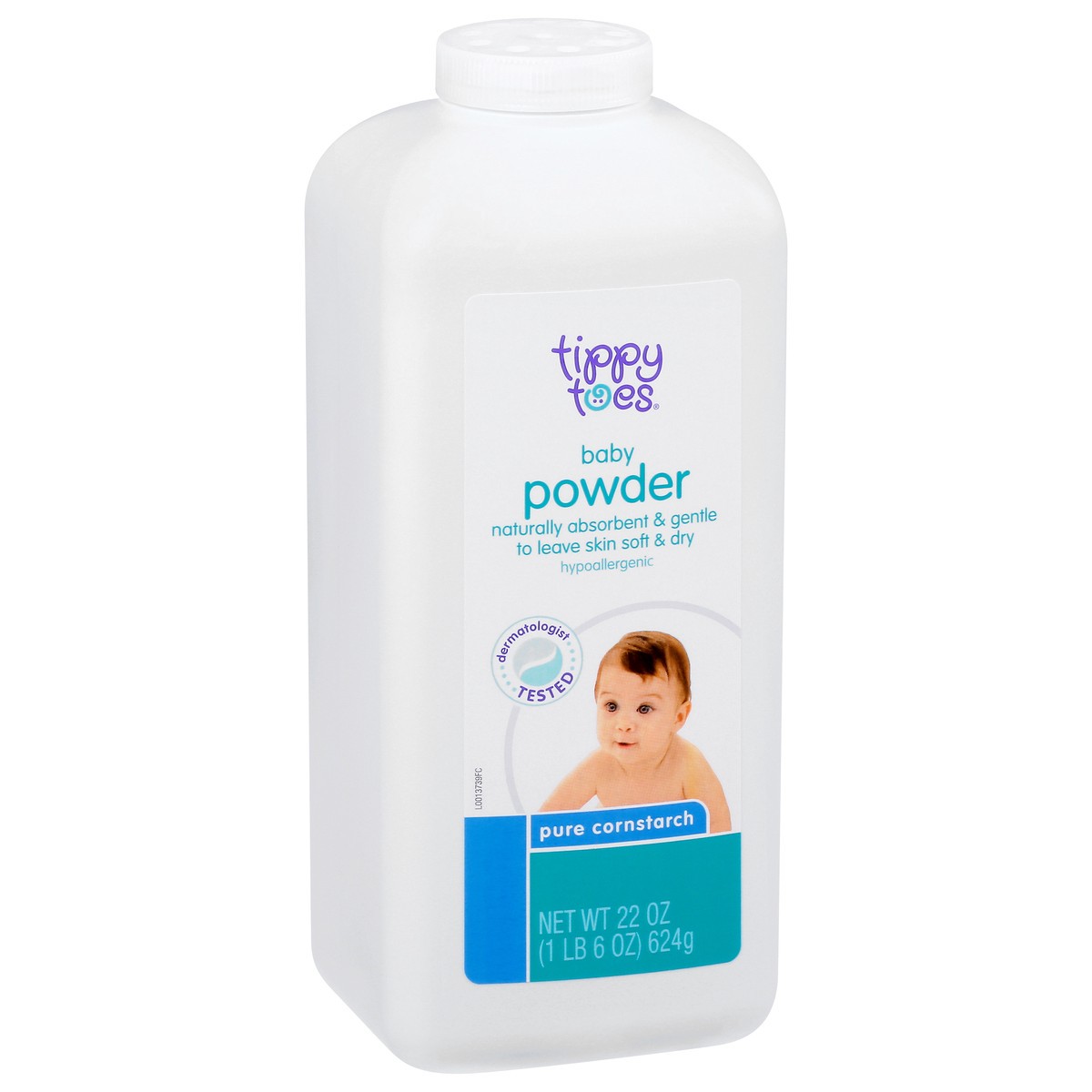 slide 8 of 13, Tippy Toes Pure Cornstarch Baby Powder 22 oz, 22 oz