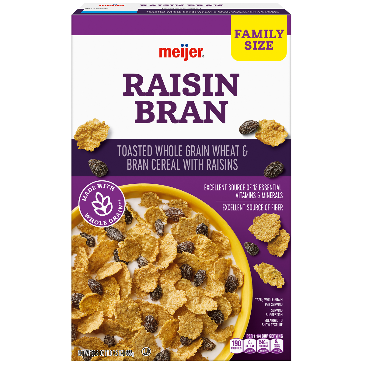 slide 1 of 29, Meijer Raisin Bran, 23.5 oz