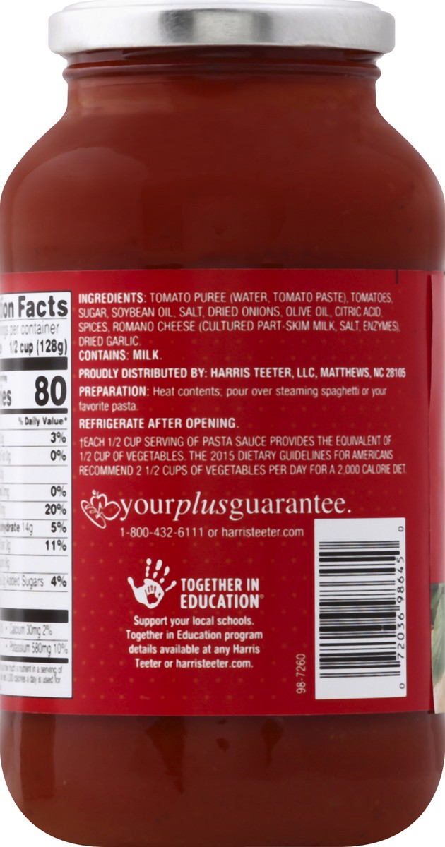 slide 6 of 7, Harris Teeter Pasta Sauce - Traditional, 24 oz