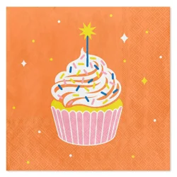 American Greetings Birthday Cupcake Lunch Napkins