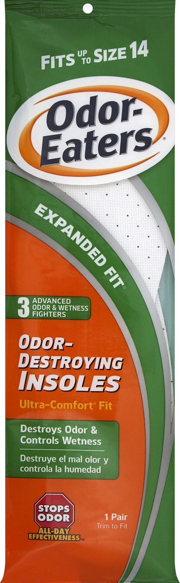 slide 1 of 8, Odor-Eaters Odor-Destroying Insoles 1 ea, 1 ct