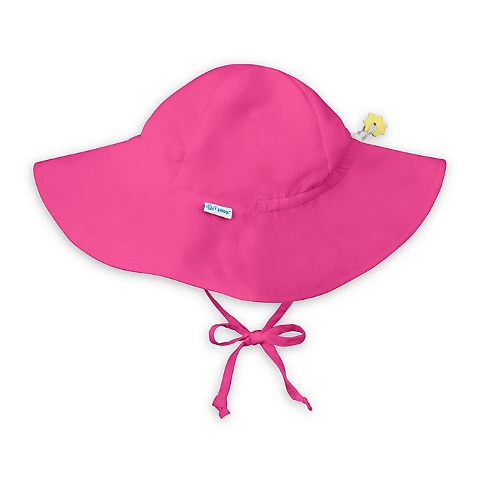 slide 1 of 5, i play. by Green Sprouts Infant Brim Sun Hat - Hot Pink, 1 ct