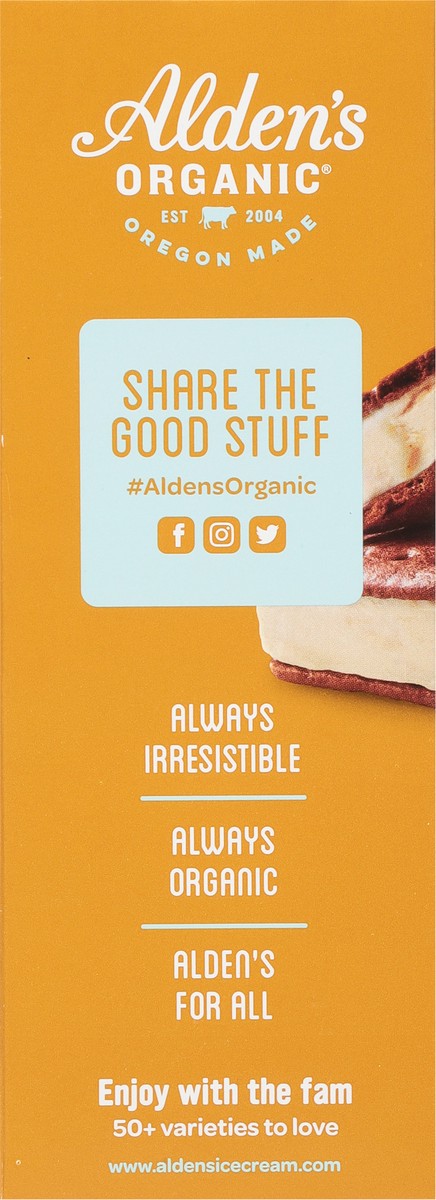 slide 9 of 11, Alden's Organic Mini Squares Sea Salt Caramel Ice Cream Sandwich 8 - 2 fl oz, 8 ct