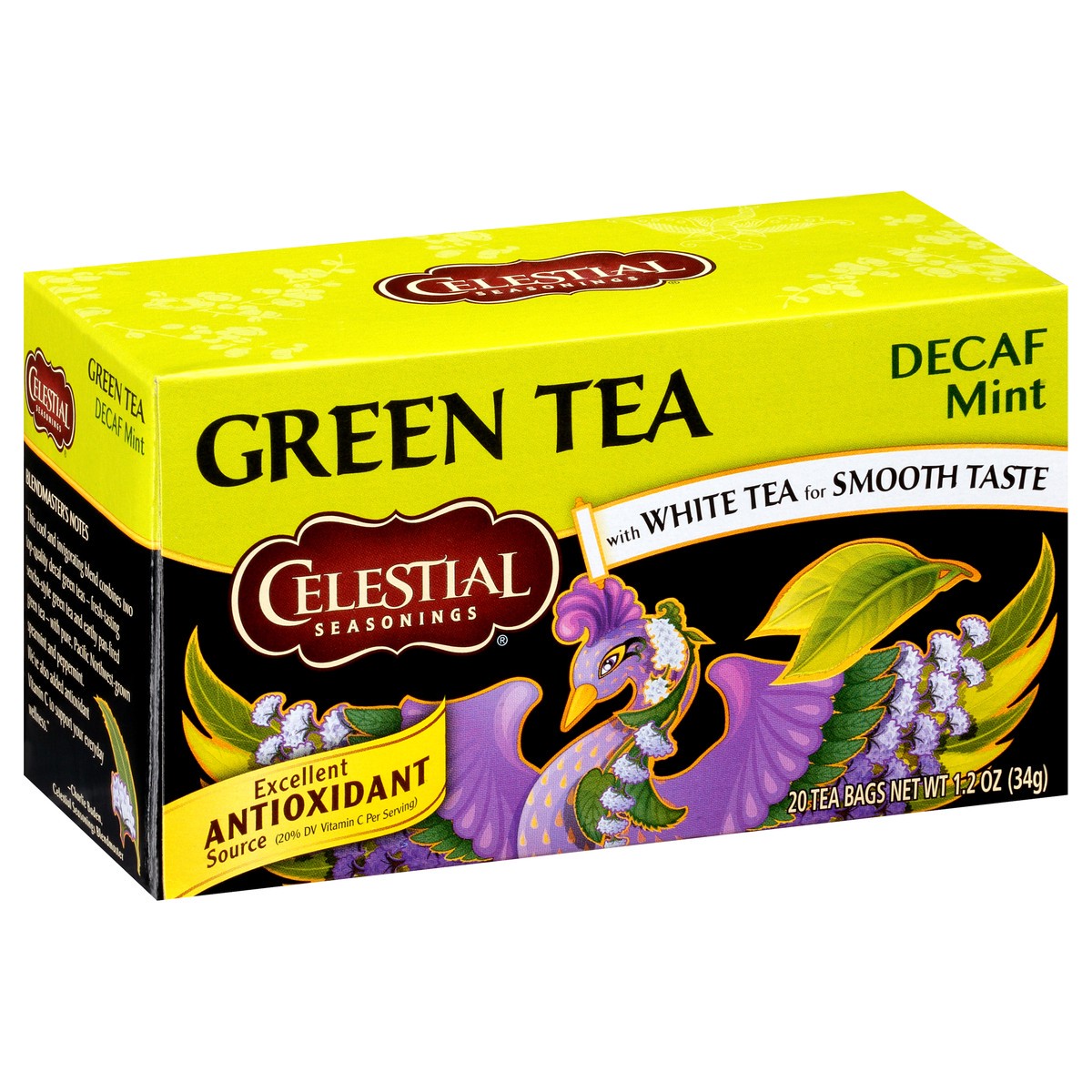 slide 2 of 11, Celestial Seasonings Decaf Mint Green Tea Bags 20 ct Box, 20 ct