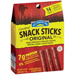 Hill Country Fare 7g Protein Smoked Snack Sticks - Original