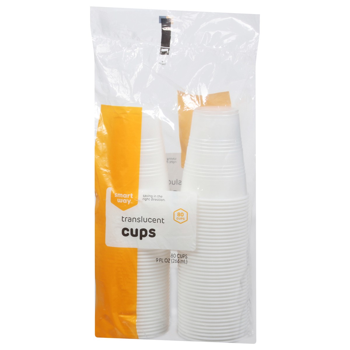 slide 8 of 9, Smart Way 9 Fluid Ounces Translucent Cups 80 ea, 80 ct