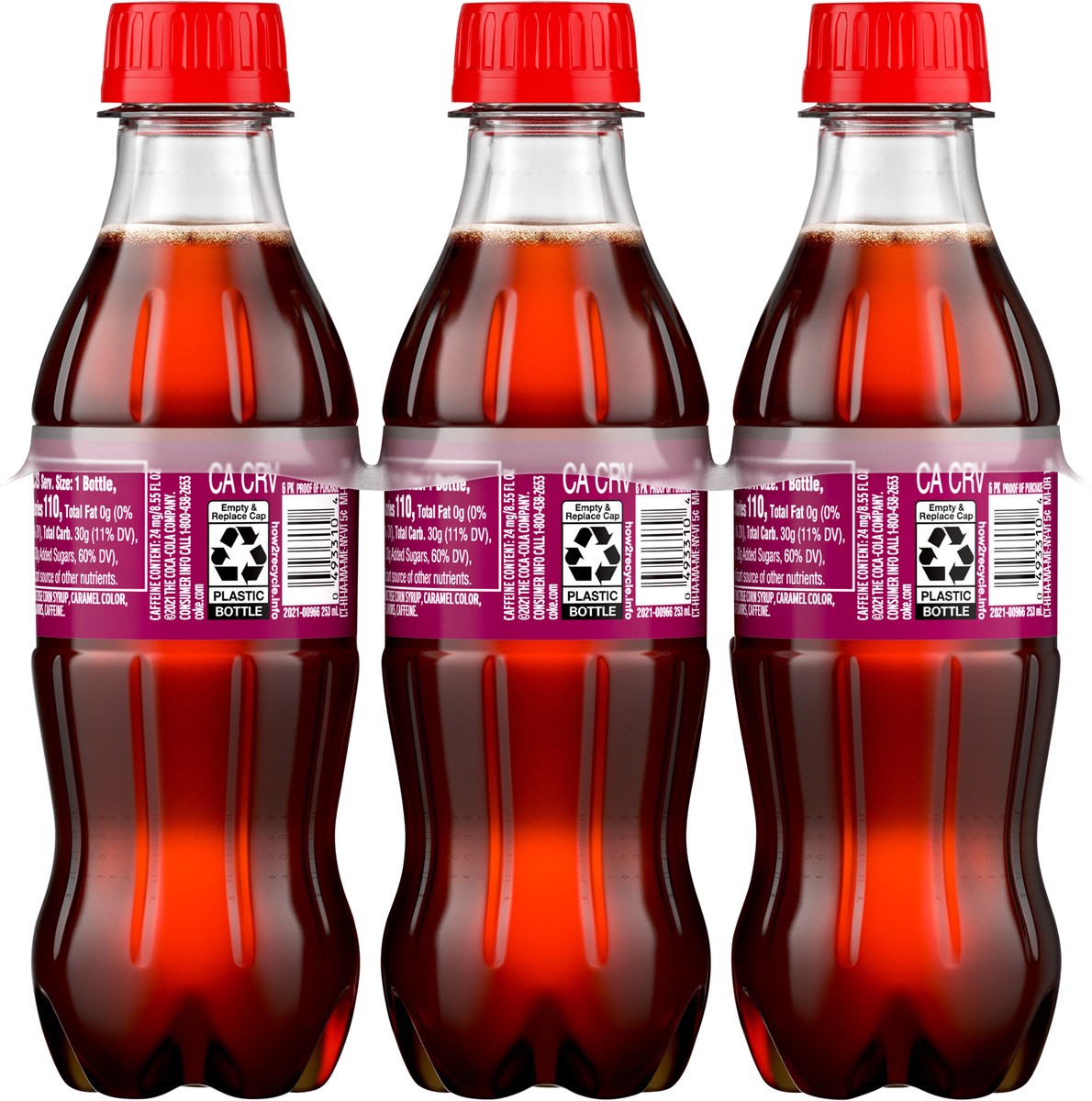 slide 2 of 11, Coca-Cola Cherry Bottles, 8.55 fl oz, 6 Pack, 51.30 fl oz