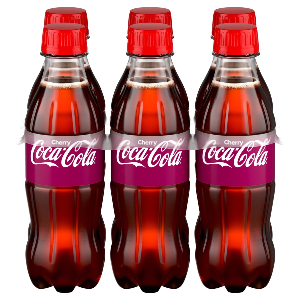 slide 9 of 11, Coca-Cola Cherry Bottles, 8.55 fl oz, 6 Pack, 51.30 fl oz