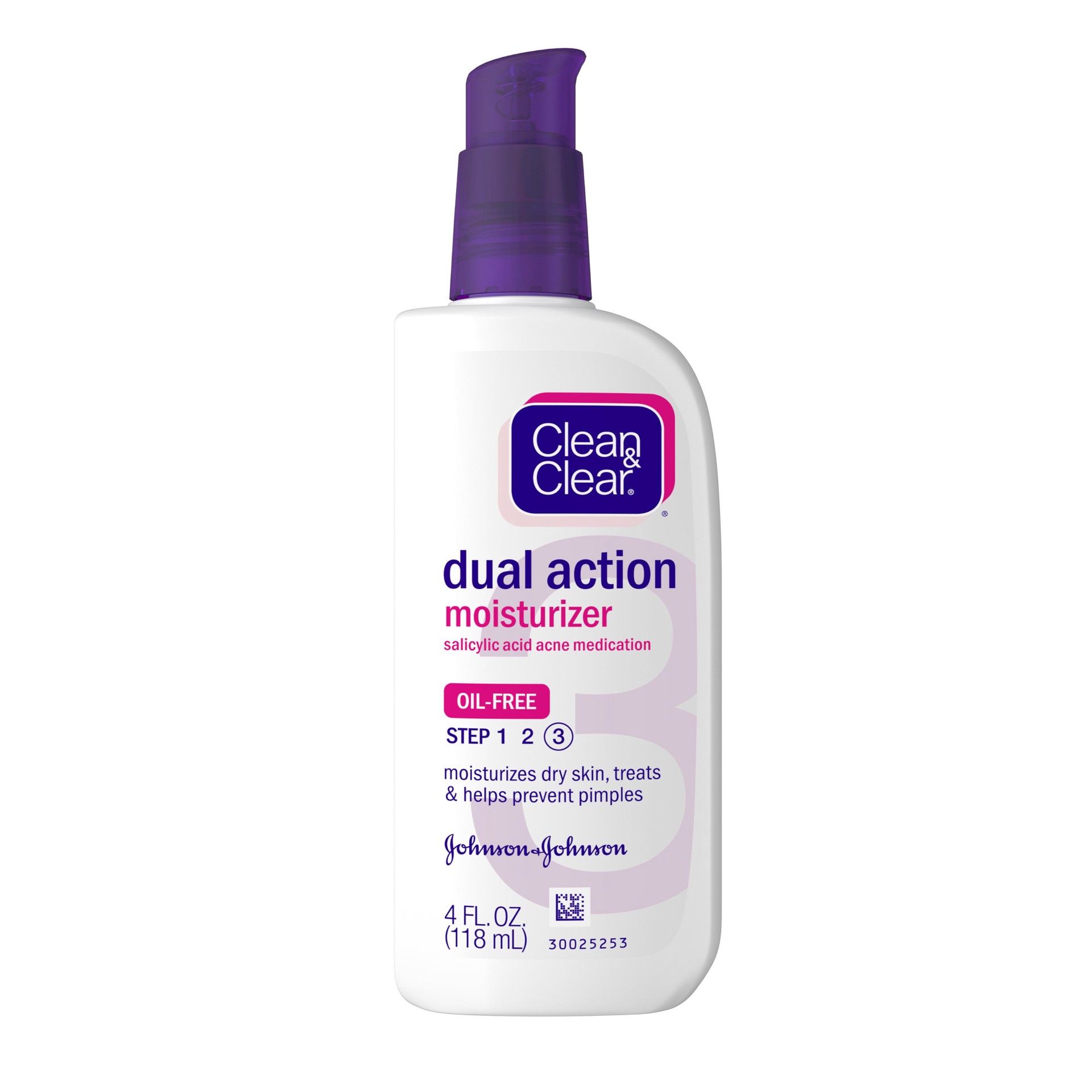 slide 1 of 1, Clean & Clear Essentials Dual Action Facial Moisturizer, 0.5% Salicylic Acid Acne Medication to Moisturize Dry Skin, Treat Acne & Help Prevent Pimples, Oil Free for Acne-Prone Skin, 4 fl oz