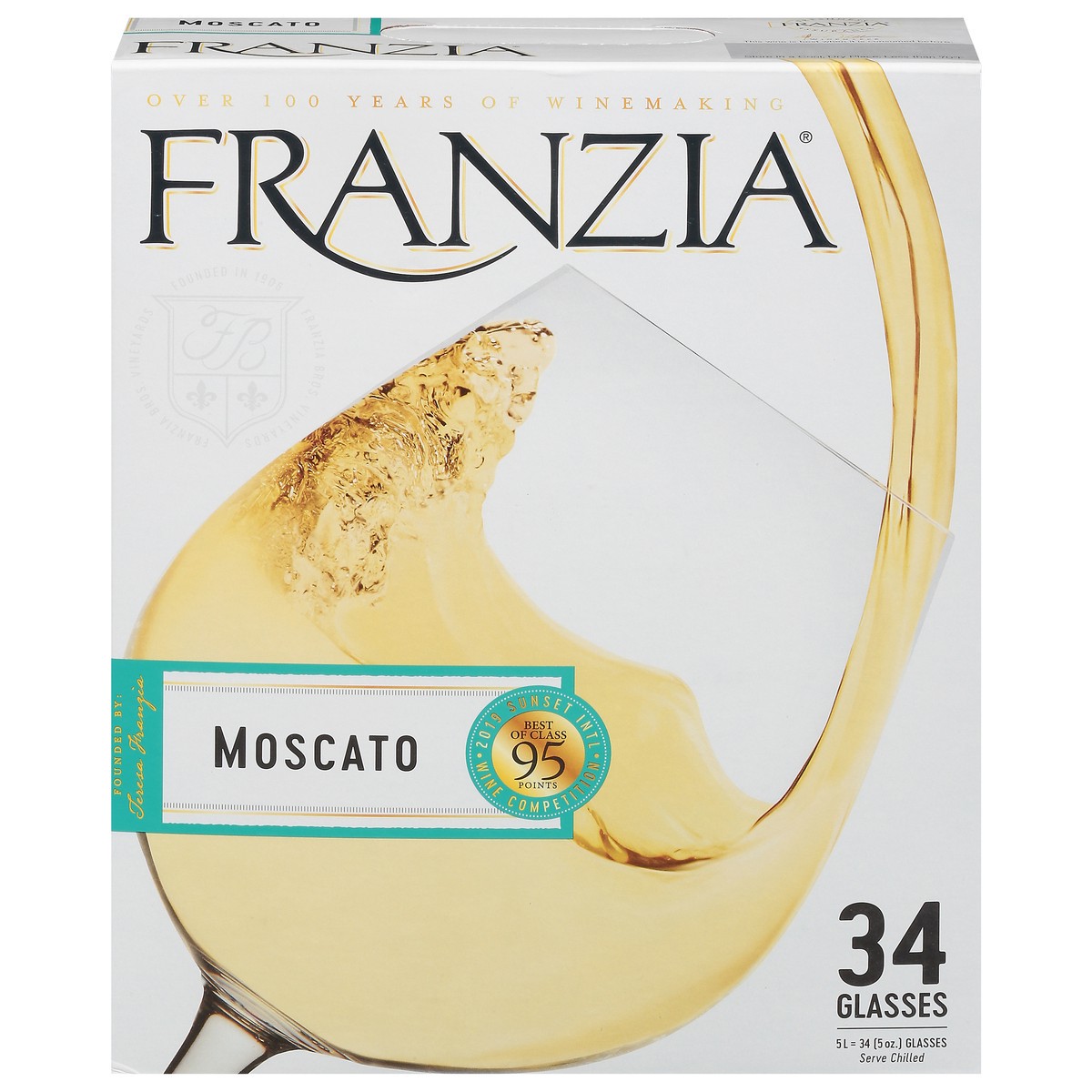 slide 1 of 15, Franzia Moscato 5 l, 5 liter