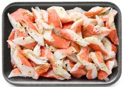Crab Flakes Imitation California Garlic Seasoned - Lb
