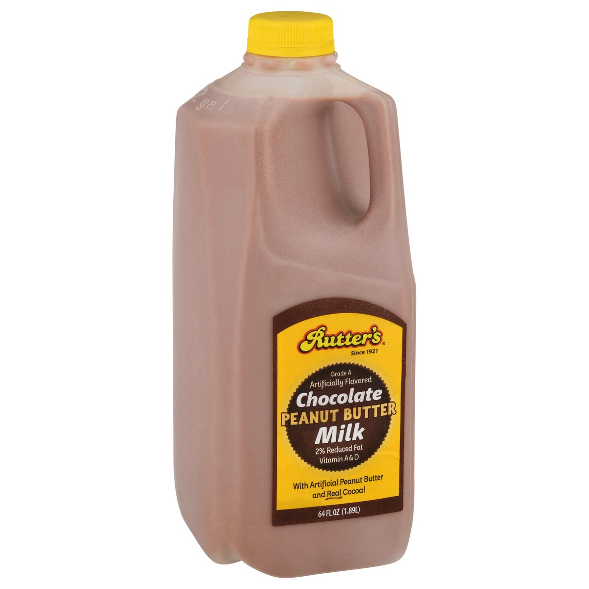 slide 2 of 9, Rutter's 2% Reduced Fat Chocolate Peanut Butter Milk 64 fl oz, 64 fl oz