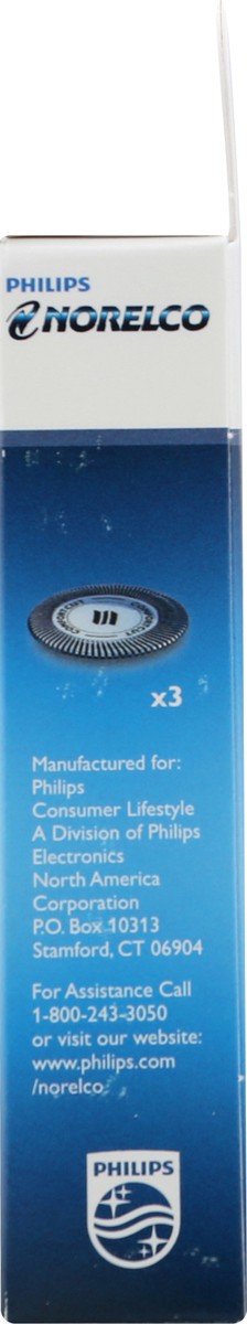 slide 9 of 9, Philips Shaving Heads, Norelco, Replacement, Box 3 ea, 3 ct