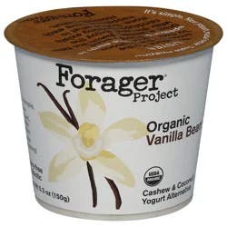 Forager Project Dairy-Free Organic Probiotic Cashew & Coconut Vanilla Bean Yogurt Alternative 5.3 oz