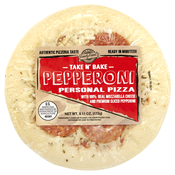 slide 1 of 1, Take n' Bake Pepperoni Personal Pizza, 6.11 oz