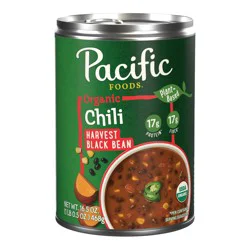 Pacific Foods Organic Harvest Black Bean Chili, Plant Based - 16.5 oz