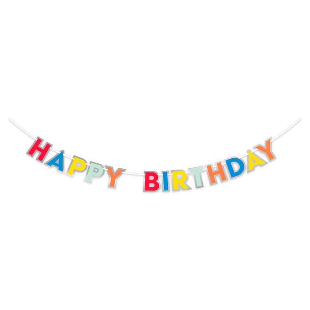 slide 2 of 2, American Greetings 7 Foot Party Banner - Happy Birthday, 1 ct