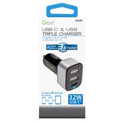 GoXT 32W Power Delivery USB & USB-C Triple Charger