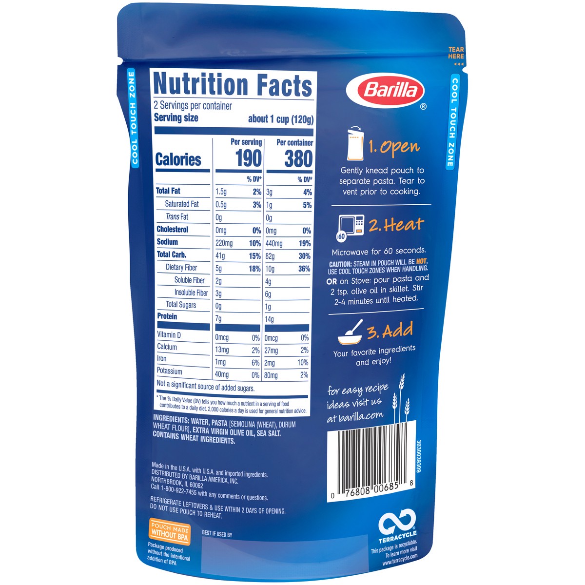 slide 4 of 5, Barilla Gemelli Ready Pasta Pouch, 8.5 oz