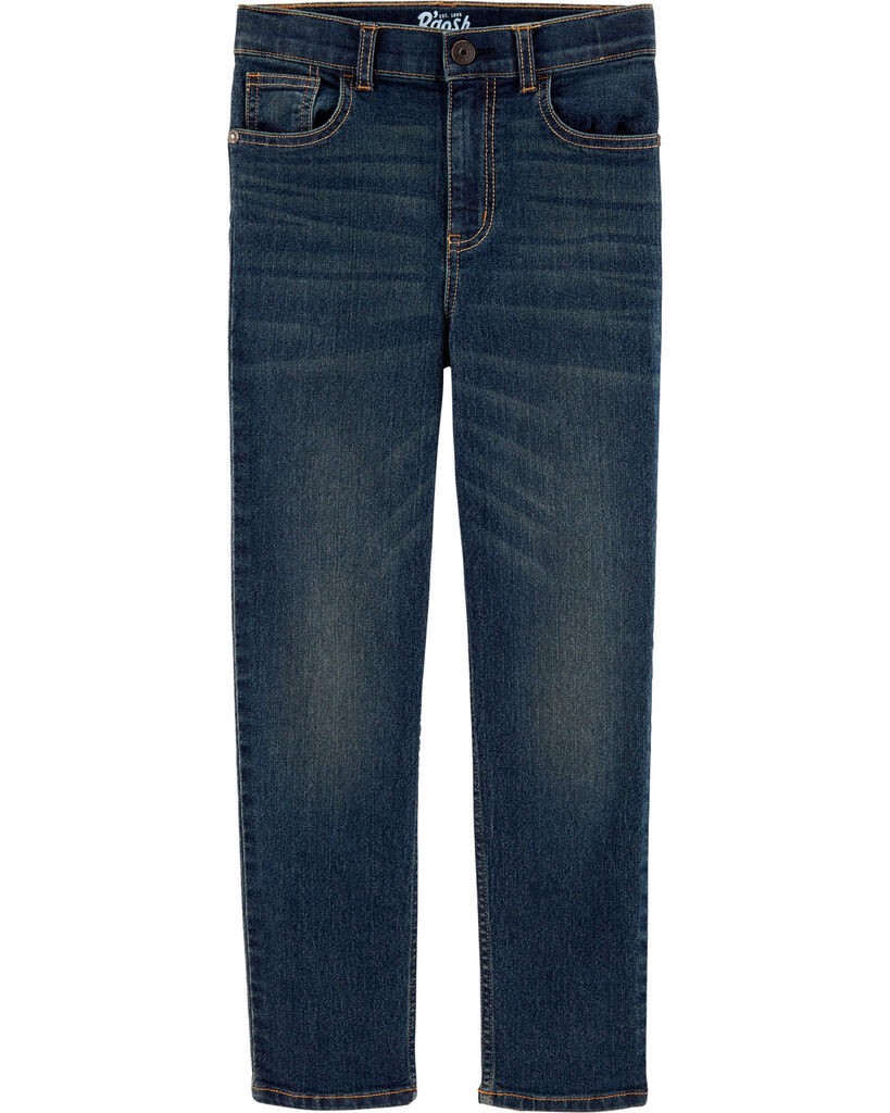 slide 4 of 4, Oshkosh Kid Slim Straight Leg Heritage Wash Jeans Heritage Wash 4S, 1 ct