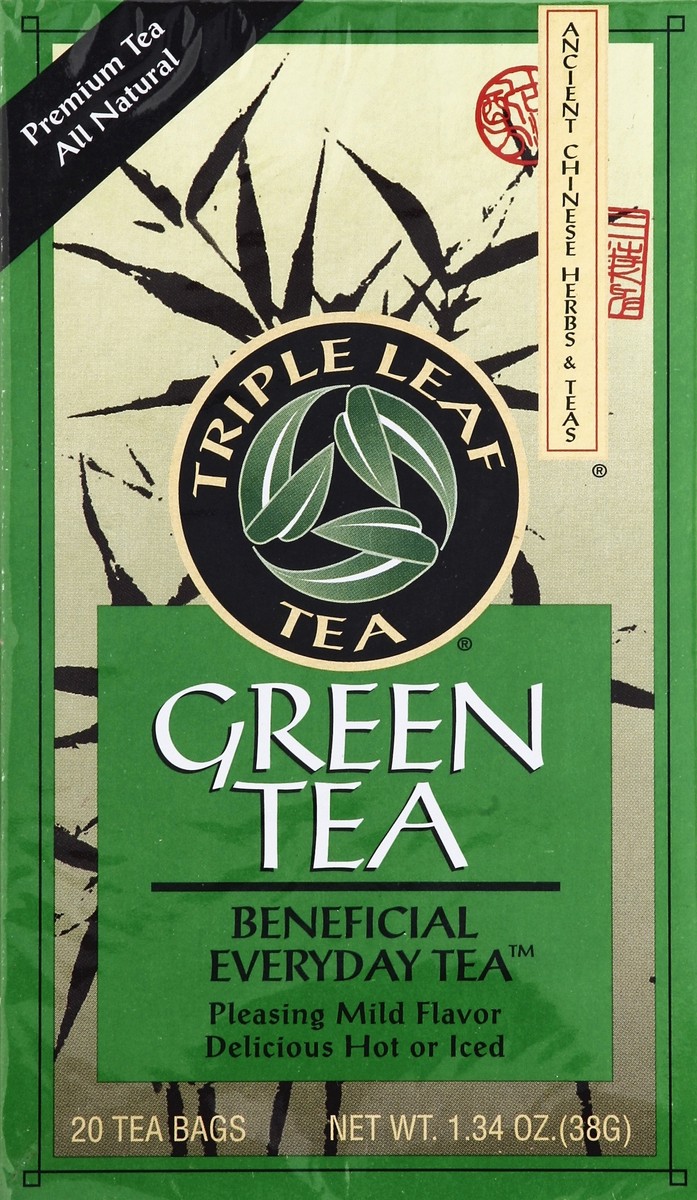 slide 4 of 5, Triple Leaf Tea Green Tea, Bags - 20 ct, 20 ct