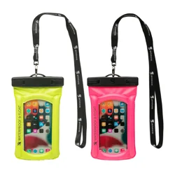Geckobrands Float Phone Case - Assorted Neon Pink and Neon Green