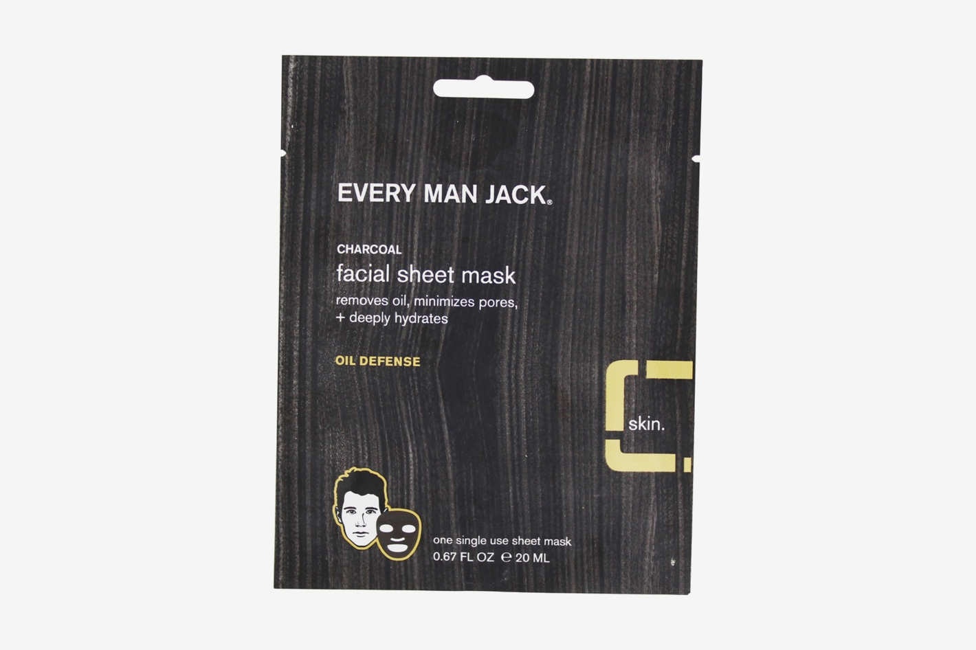 slide 1 of 1, Every Man Jack Charcoal Facial Sheet Mask, 1 ct