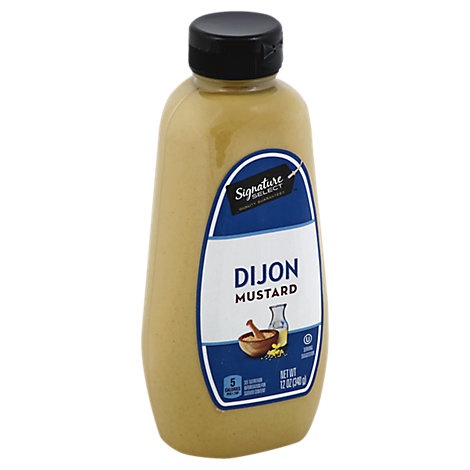 slide 1 of 1, Signature Select Mustard Dijon Bottle, 12 oz