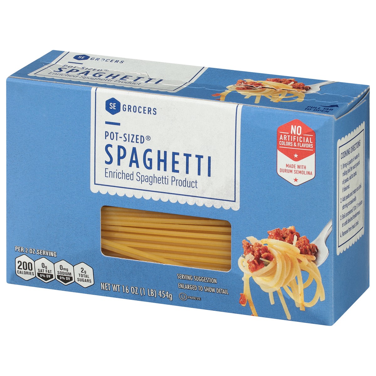 slide 8 of 11, SE Grocers Pot-Sized Spaghetti, 16 oz