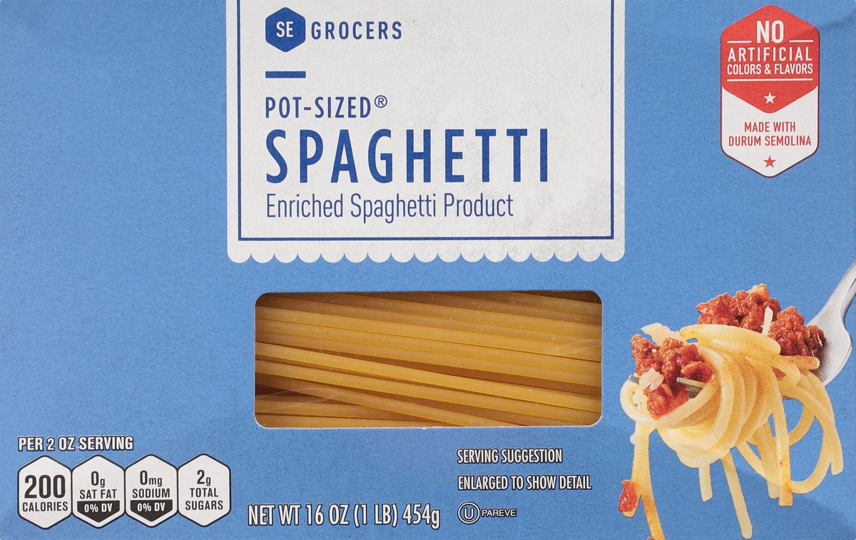 slide 4 of 11, SE Grocers Pot-Sized Spaghetti, 16 oz