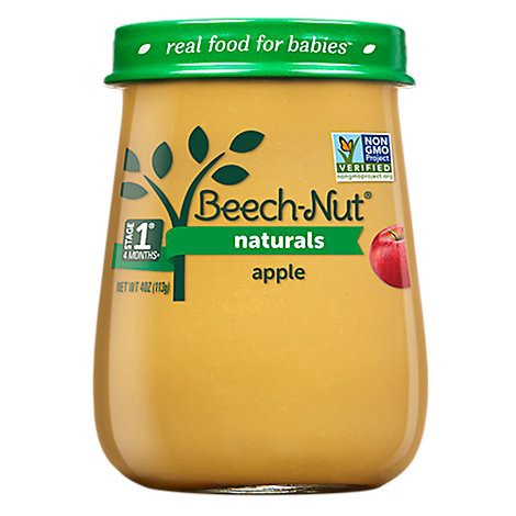 slide 1 of 1, Beech-Nut Naturals Stage 1 Apple Baby Food - 4 Oz, 4 oz